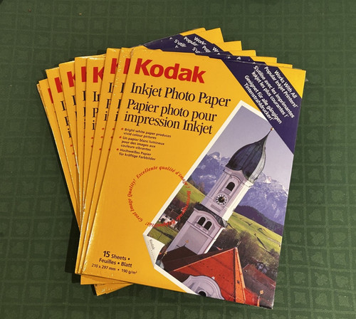 Kodak inkjet photo paper - a4., 9