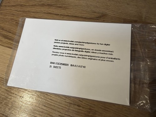 Packs sheets kodak - packs,