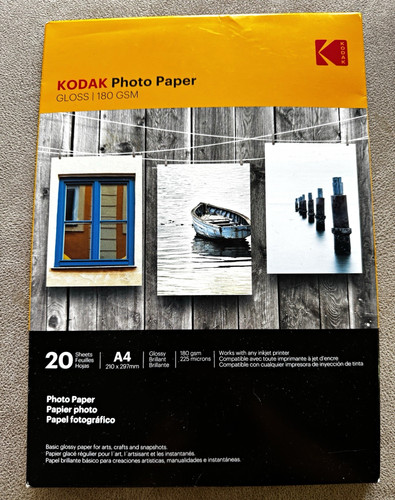 Kodak glossy inkjet photo - kodak,
